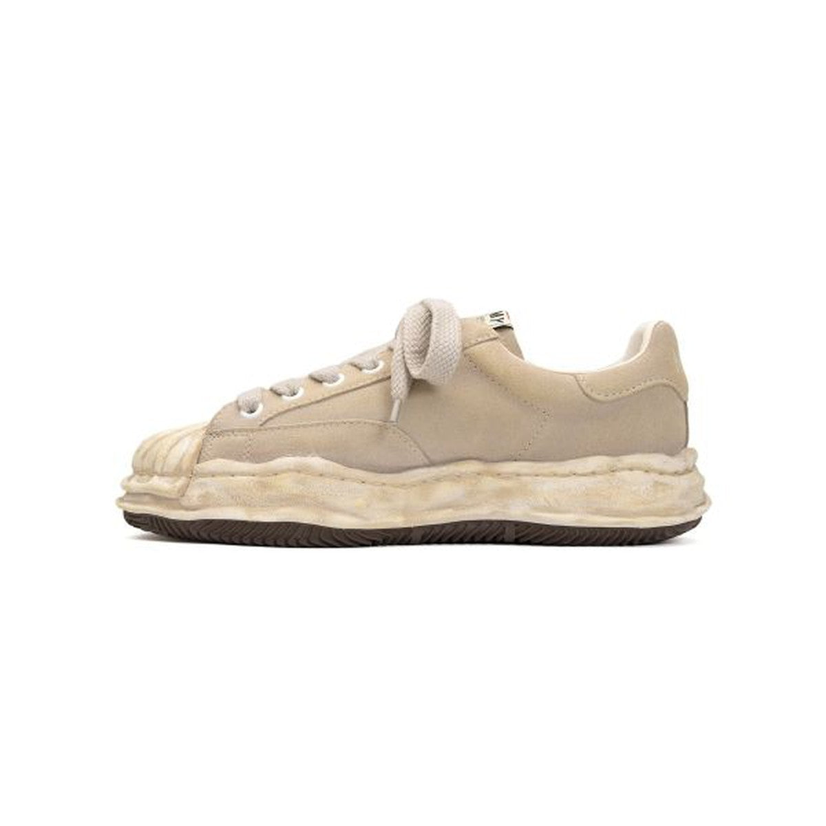 Maison Mihara Yasuhiro Beige Suede Blakey Sneakers