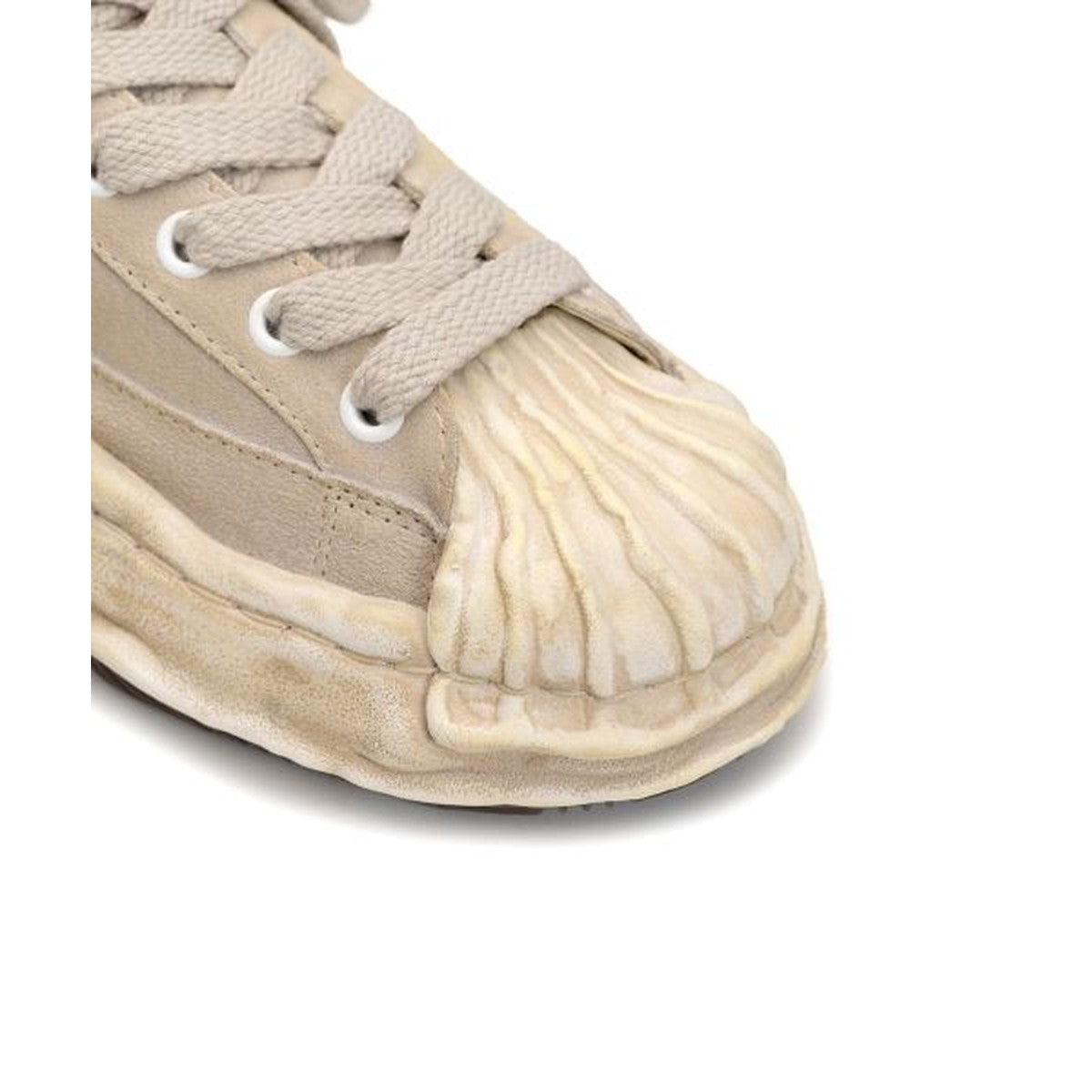 Maison Mihara Yasuhiro Beige Suede Blakey Sneakers