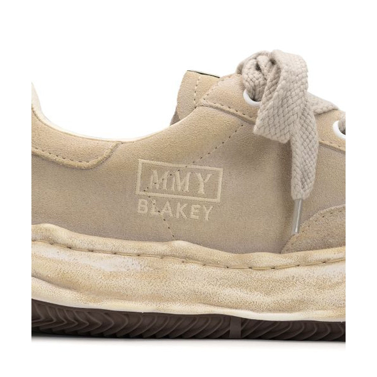 Maison Mihara Yasuhiro Beige Suede Blakey Sneakers