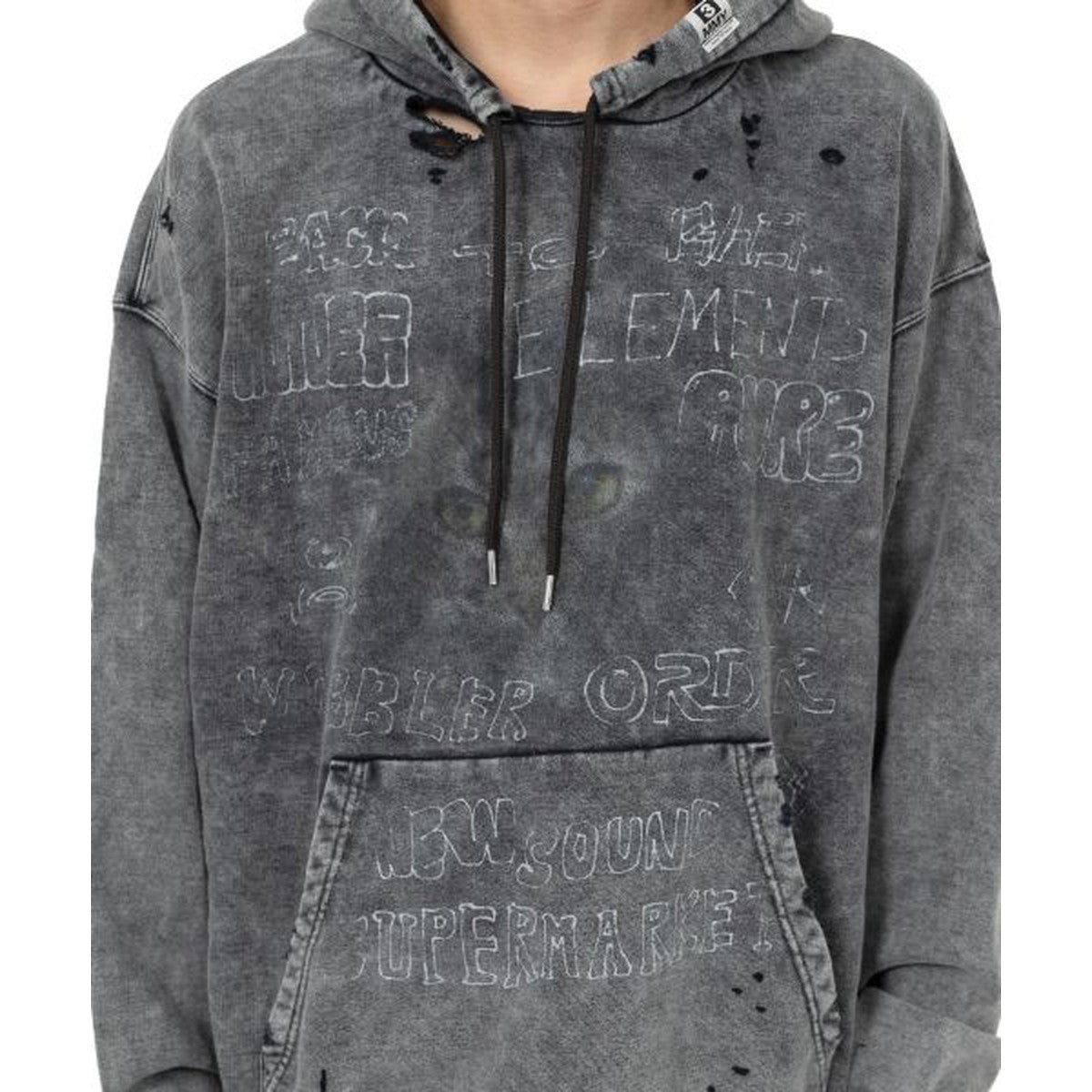 Maison Mihara Distressed Hoodie