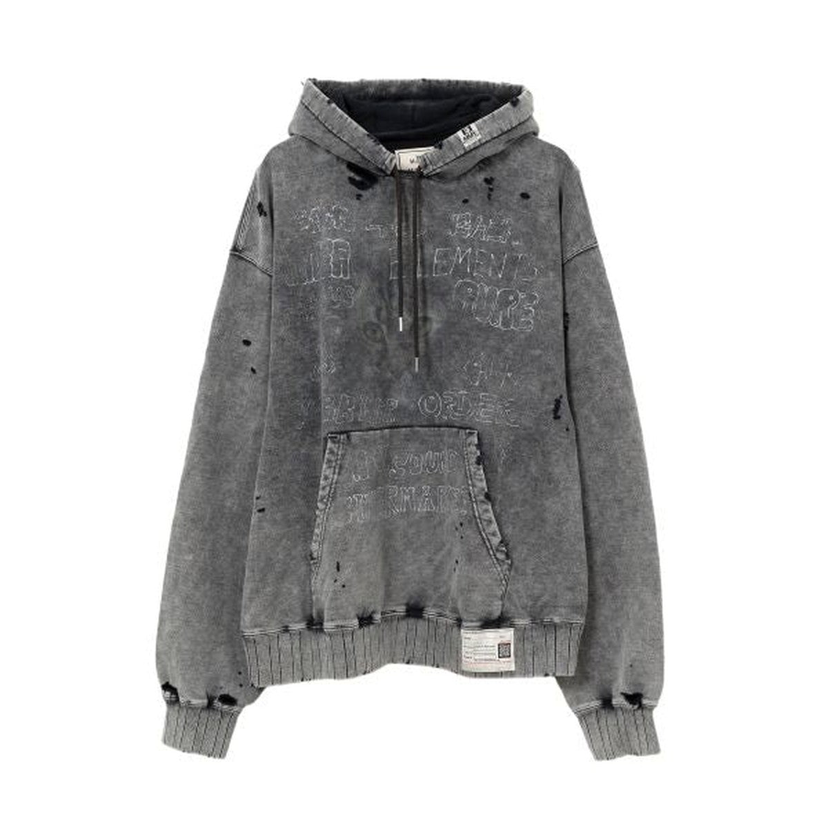 Maison Mihara Distressed Hoodie