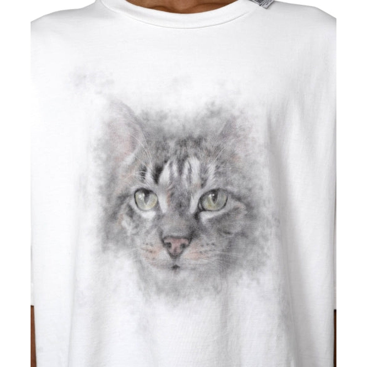 Maison Mihara Cat Printed T-shirt