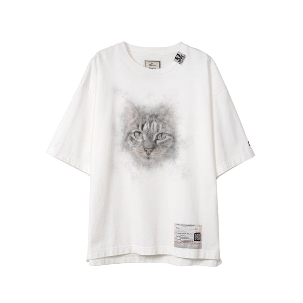 Maison Mihara Cat Printed T-shirt