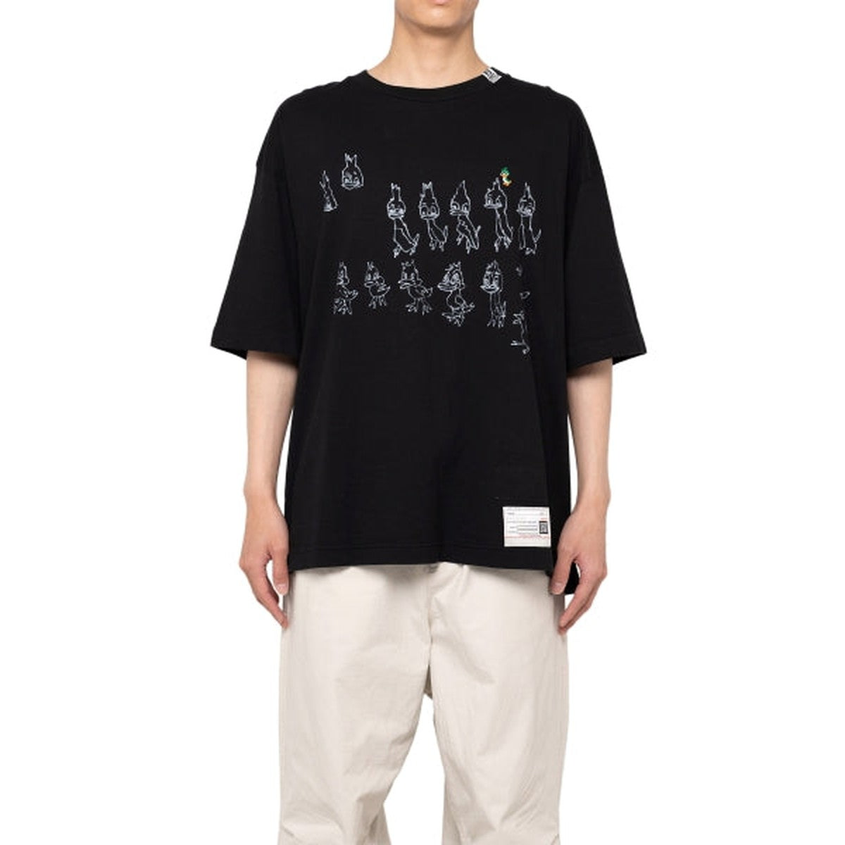 Maison Mihara Ducks Printed T-shirt