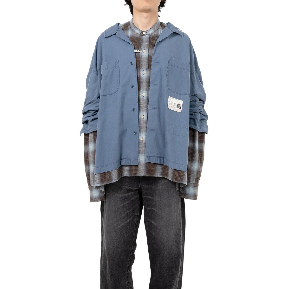 Maison Mihara Layered Long Sleeve Shirt