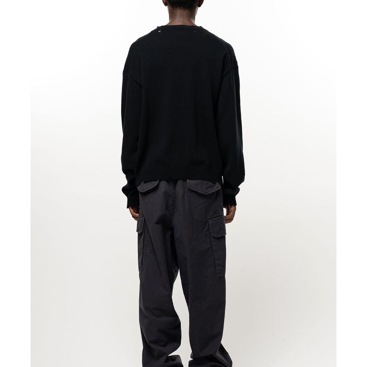 Maison Mihara Don't Tag Me Jacquard Knit Sweater