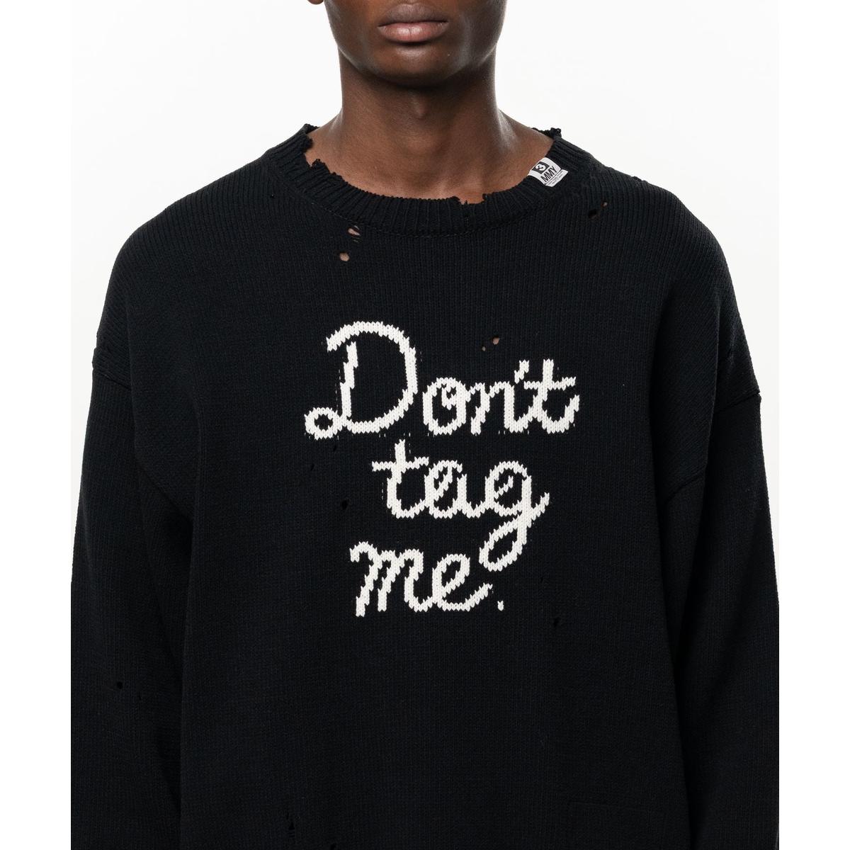 Maison Mihara Don't Tag Me Jacquard Knit Sweater