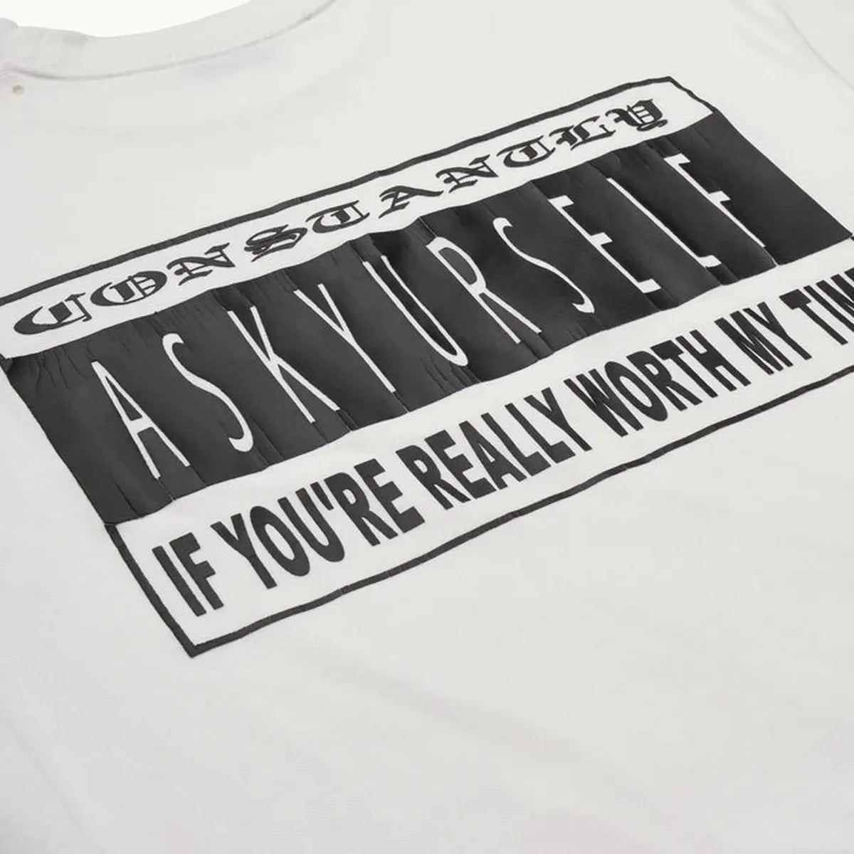 ASKYURSELF Parental T-Shirt in Vintage White