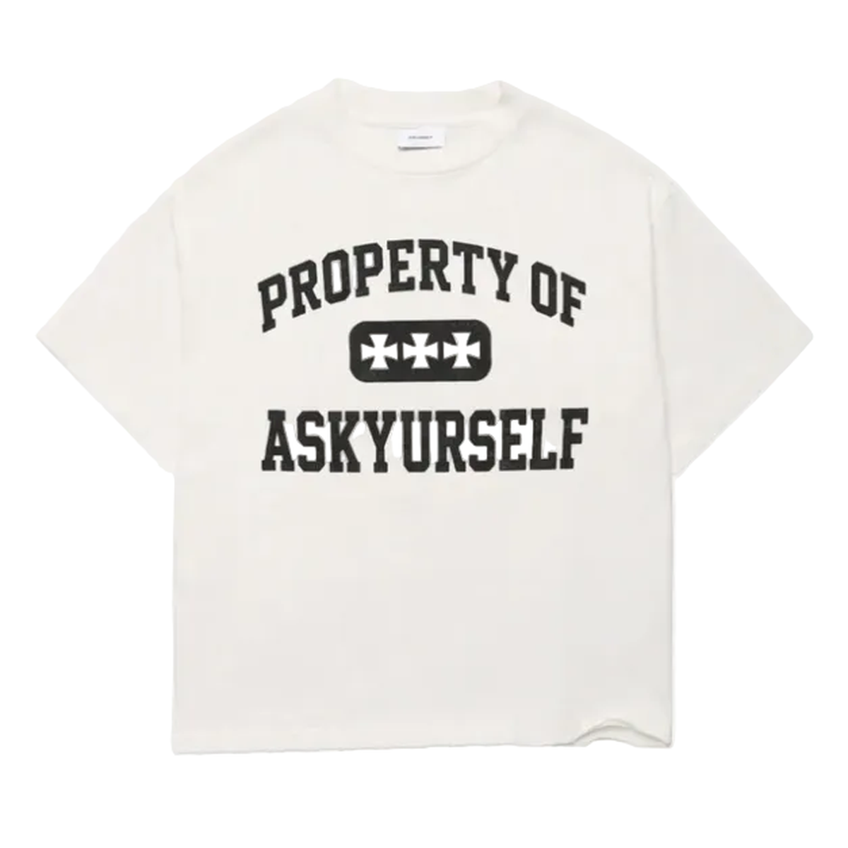 ASKYURSELF Property T-Shirt in Vintage White