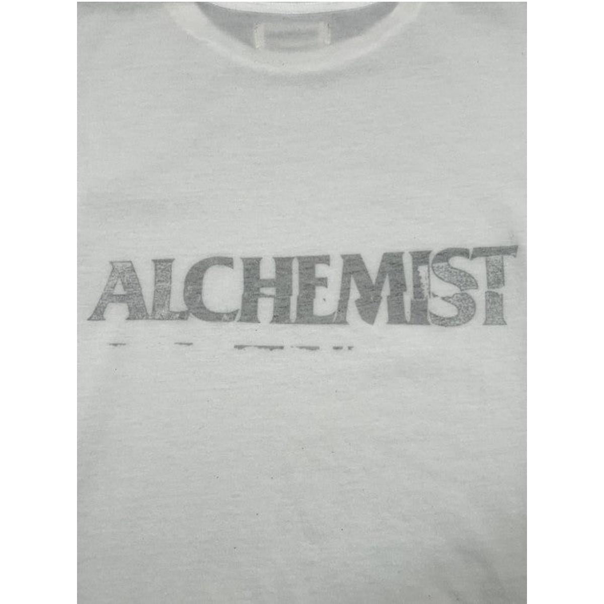 Alchemist Distressed Logo T-Shirt in Optic White