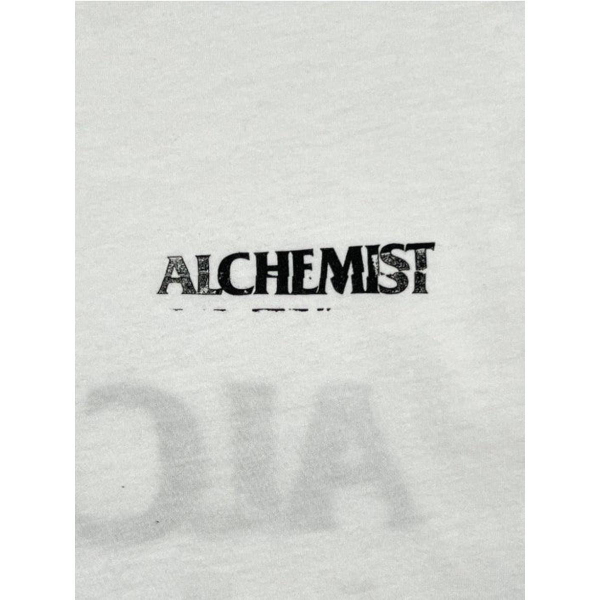 Alchemist Distressed Logo T-Shirt in Optic White