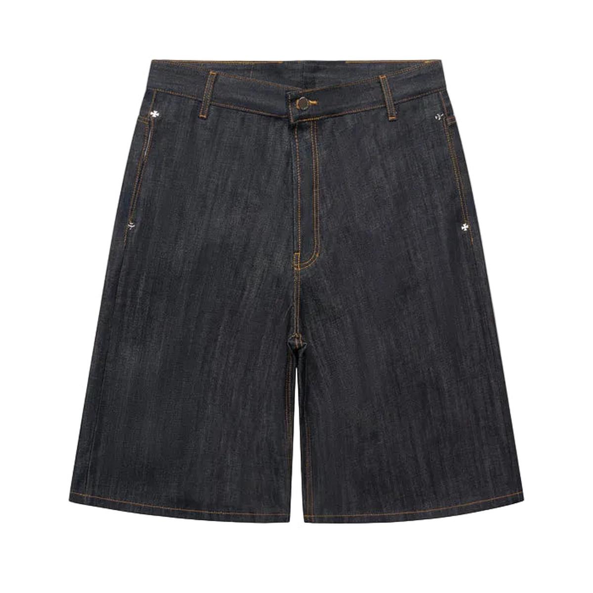 ASKYURSELF Indigo Denim Jeans Shorts in Raw Indigo
