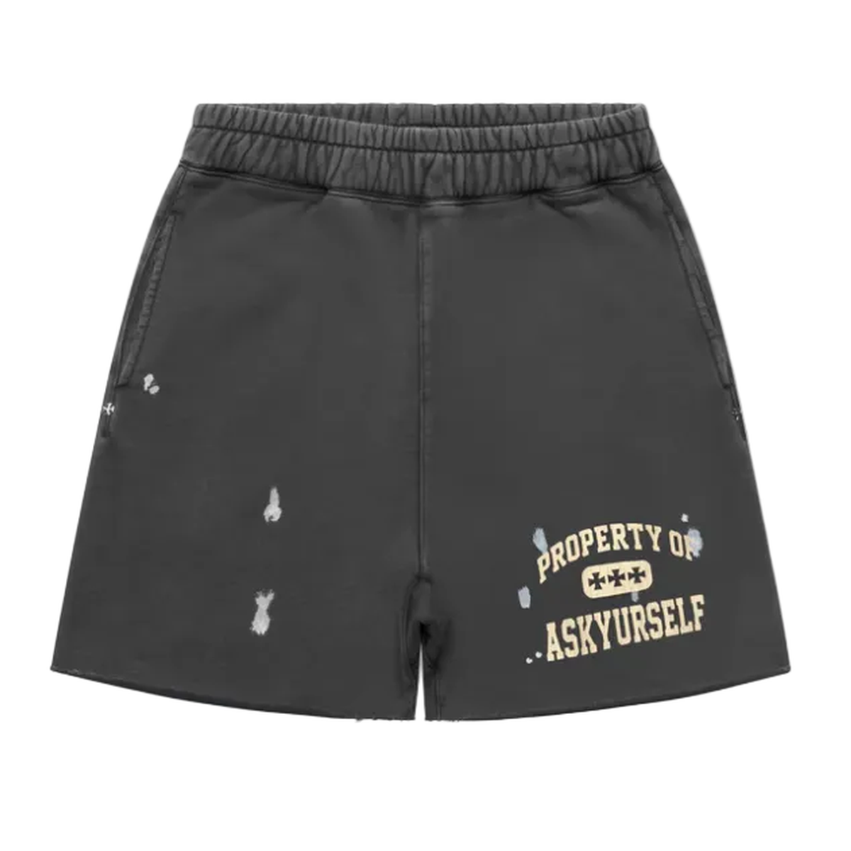 ASKYURSELF Property Fleece Shorts in Vintage Black