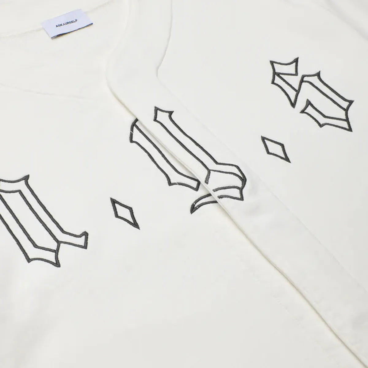 ASKYURSELF AYS LA Baseball Shirt in Ecru