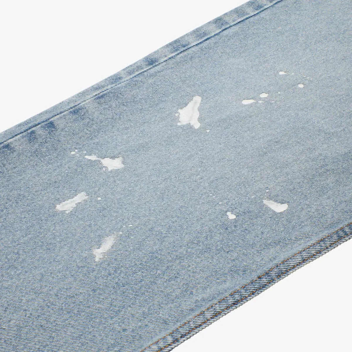 ASKYURSELF Paint Splatter Baggy Jeans in Washed Blue