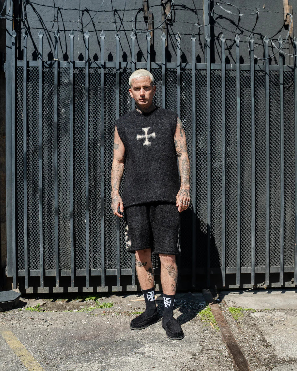 Askyurself Brushed Cross Tank Top