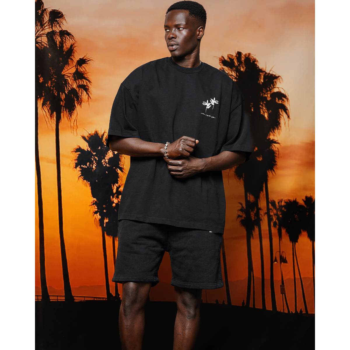 MKI BLACK INK FLOWER T-SHIRT