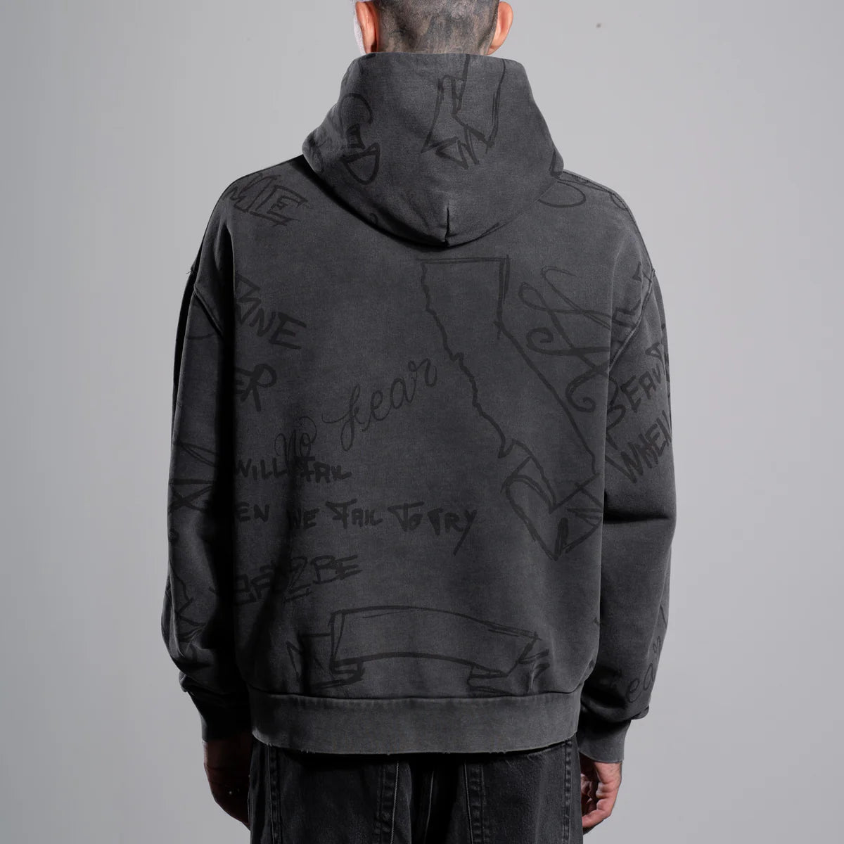 ASKYURSELF - SCRIBBLE VINTAGE HOODIE