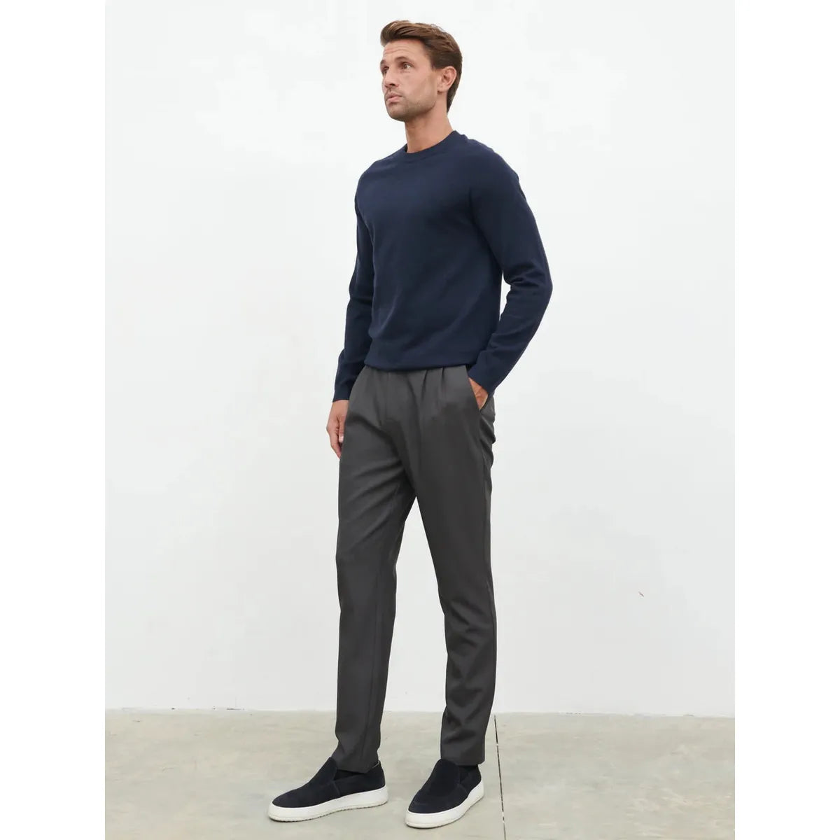 NOBL Axton Tailored Trousers Charcoal