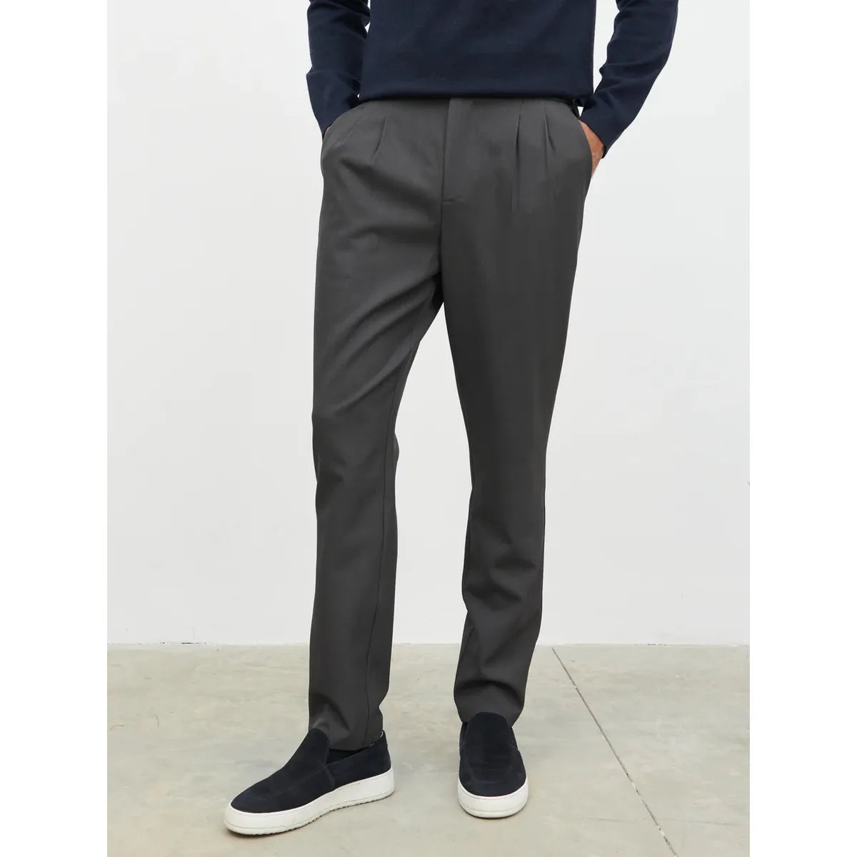 NOBL Axton Tailored Trousers Charcoal