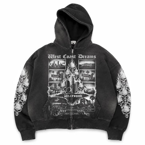 Amis et Fleurs West Coast Dreams Zip Hoodie