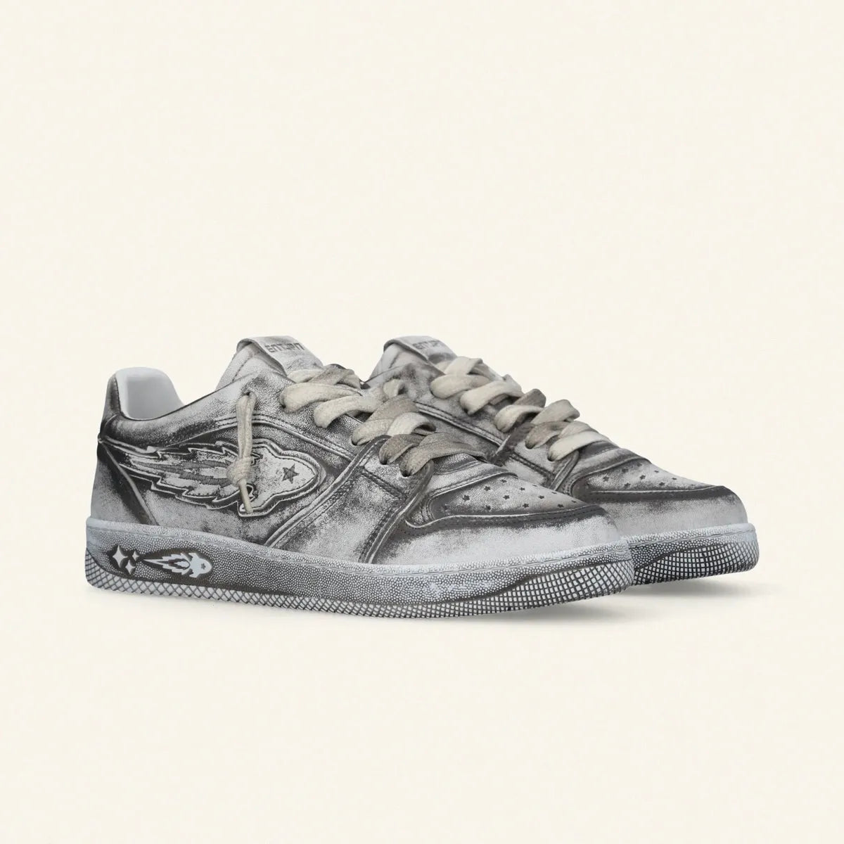 Enterprise Japan Egg Rocket Sneakers Washed Grey Sneakers