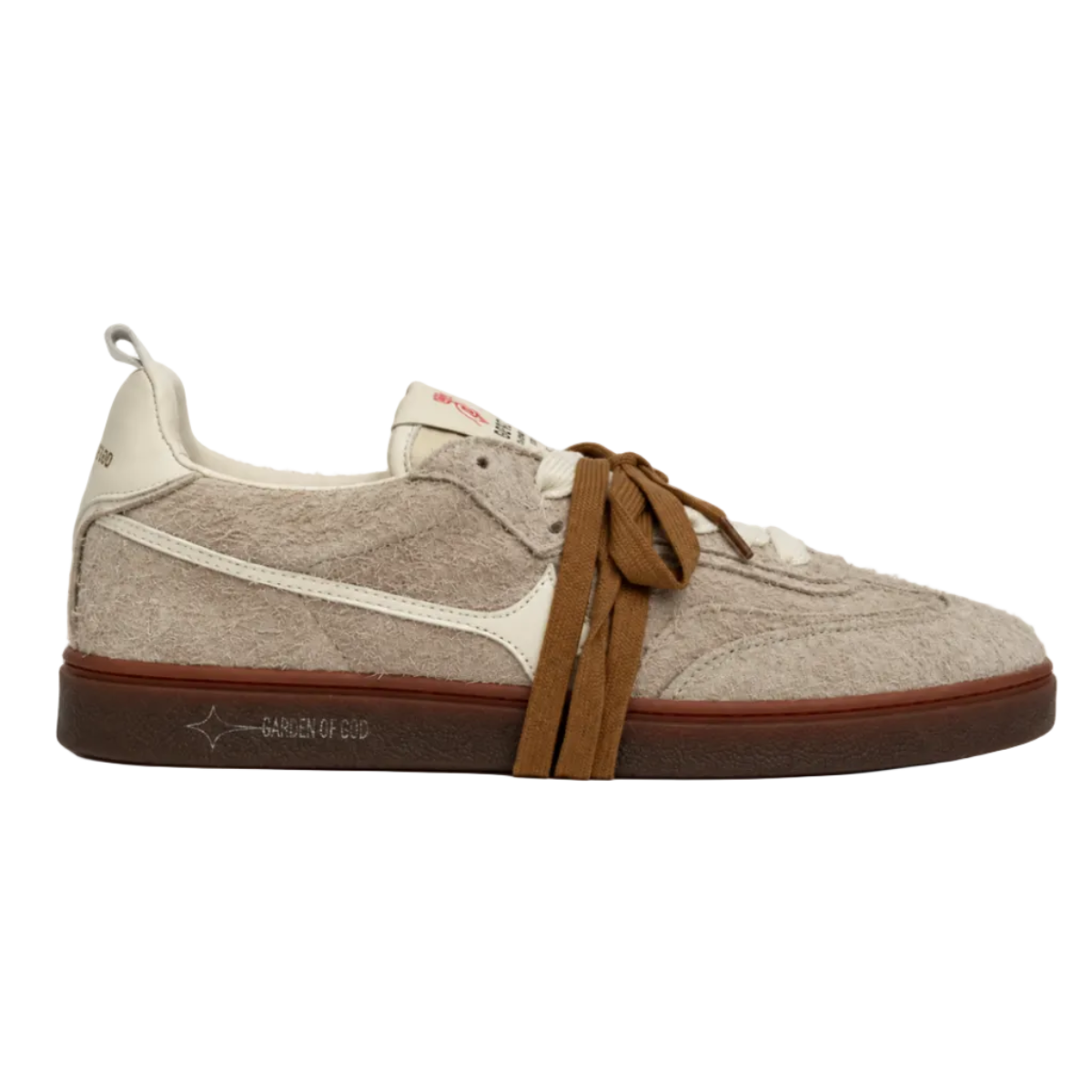 Garden Of God Earth Hairy Sneakers in Suede Taupe