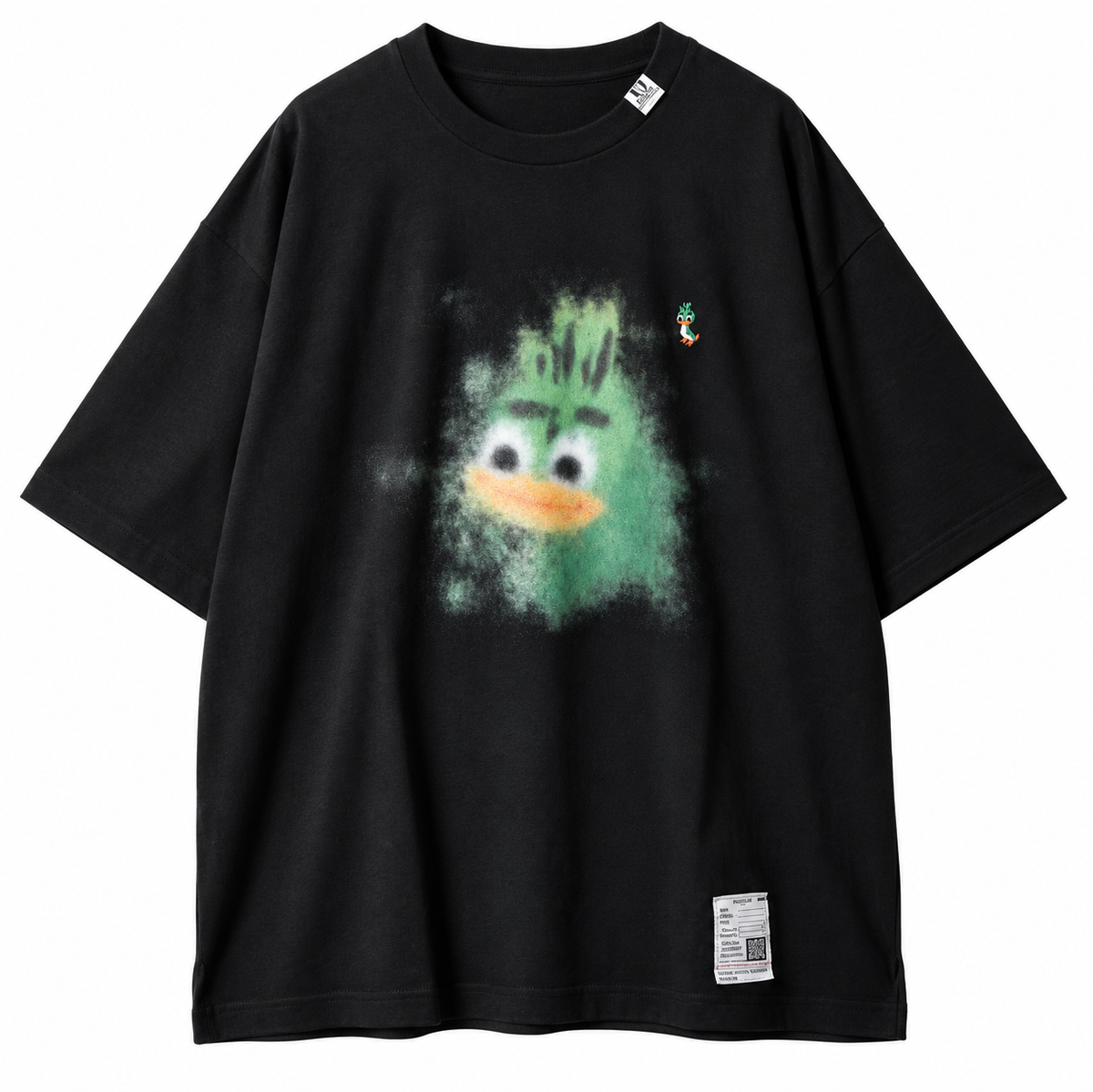 Maison Mihara Yasuhiro Leon Print T-Shirt in Black