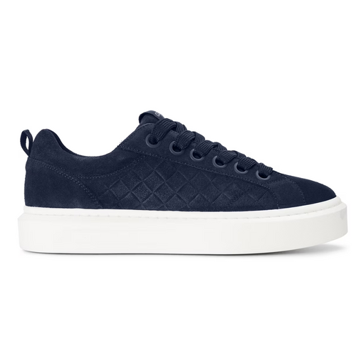 Cleens Ace Woven Suede Sneakers in Midnight