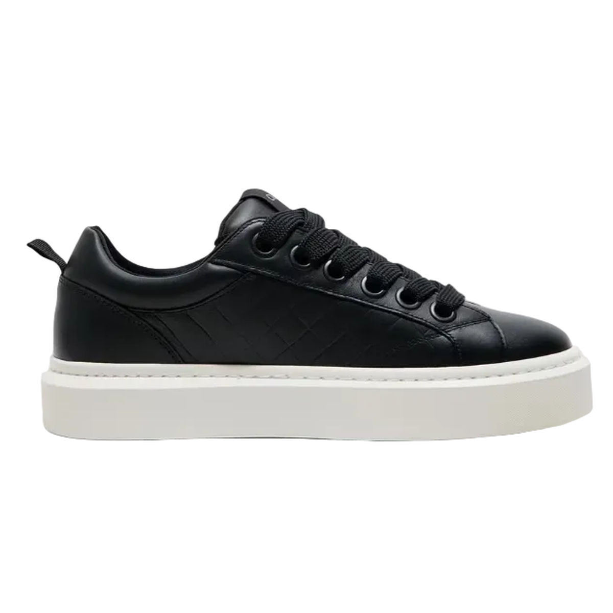 Cleens Ace Woven Leather Sneakers in Phantom