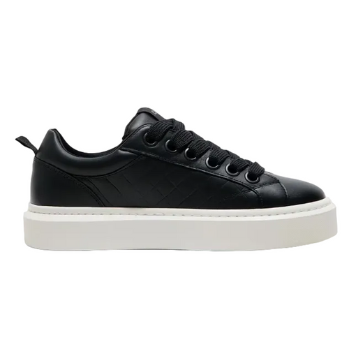 Cleens Ace Woven Leather Sneakers in Phantom