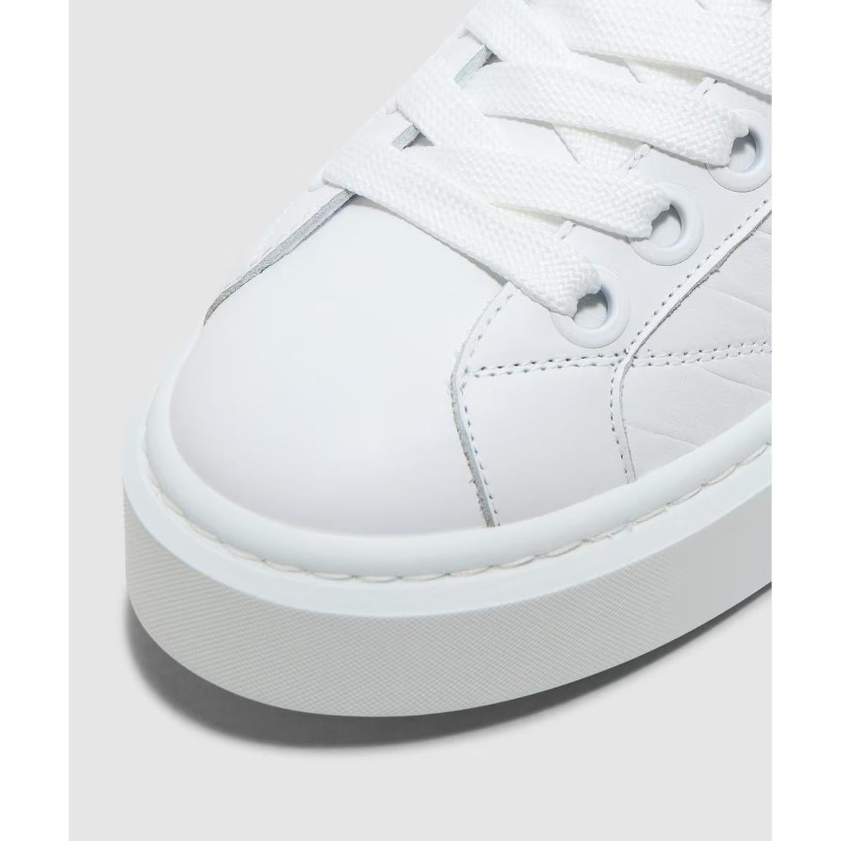 Cleens Ace Woven Leather Sneakers in Ice