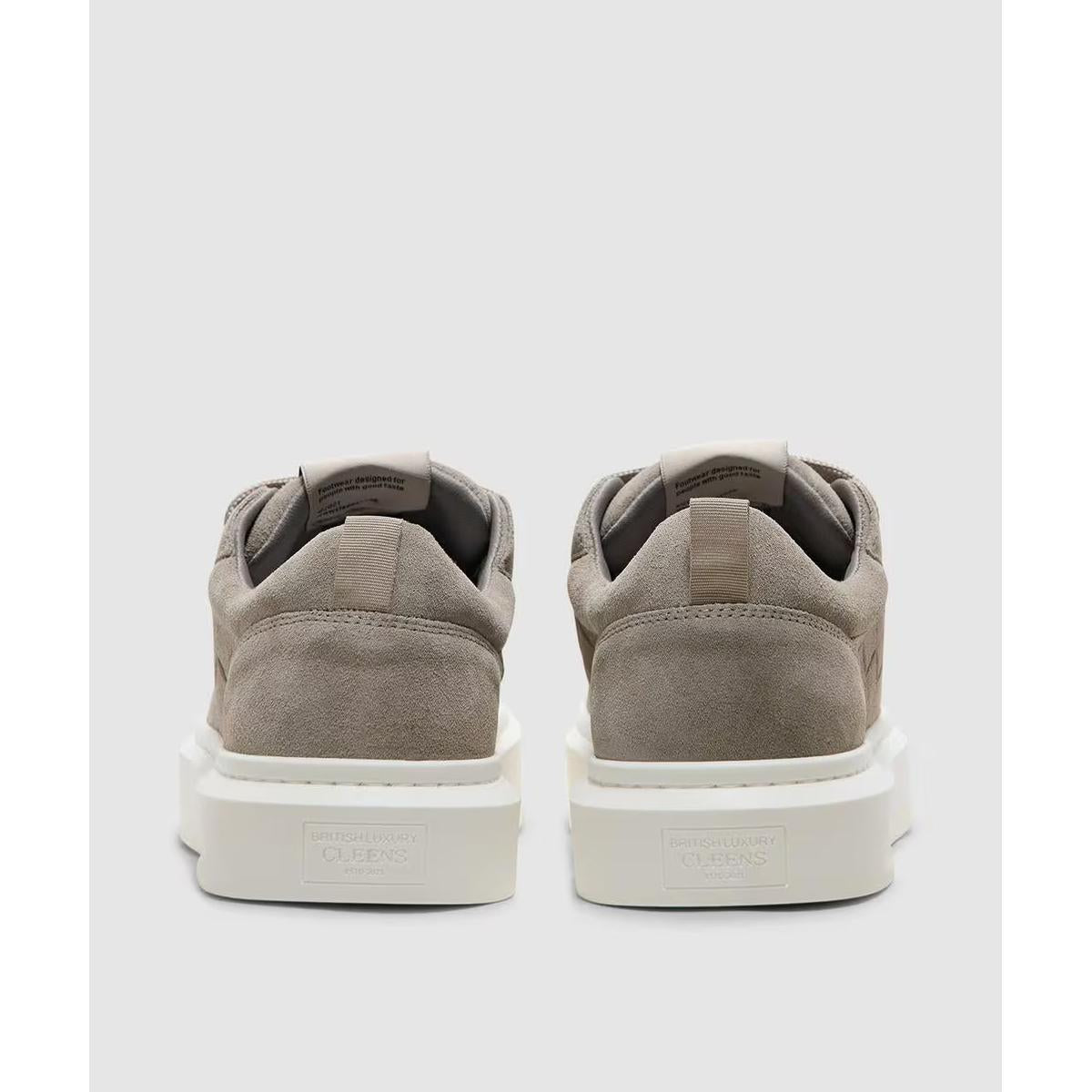 Cleens Ace Woven Suede Sneakers in Dune