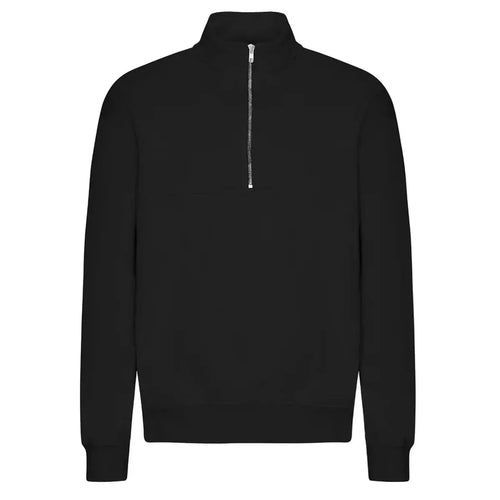 Colorful Standard Organic Quarter Zip in Deep Black