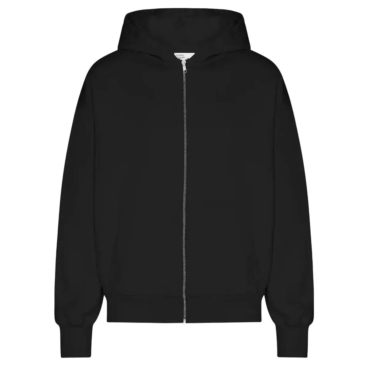 Colorful Standard Organic Oversized Zip Hood - Deep Black