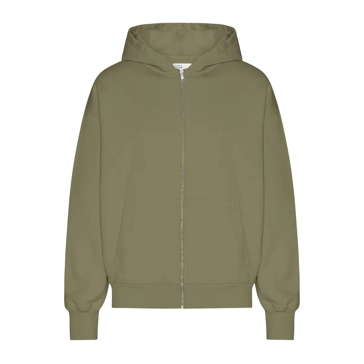 Colorful Standard Organic Oversized Zip Hood - Dusty Olive