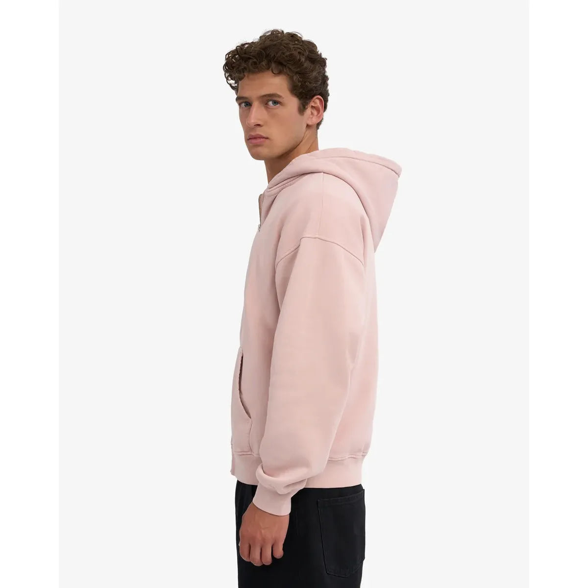 Colorful Standard Organic Oversized Zip Hood - Faded Pink