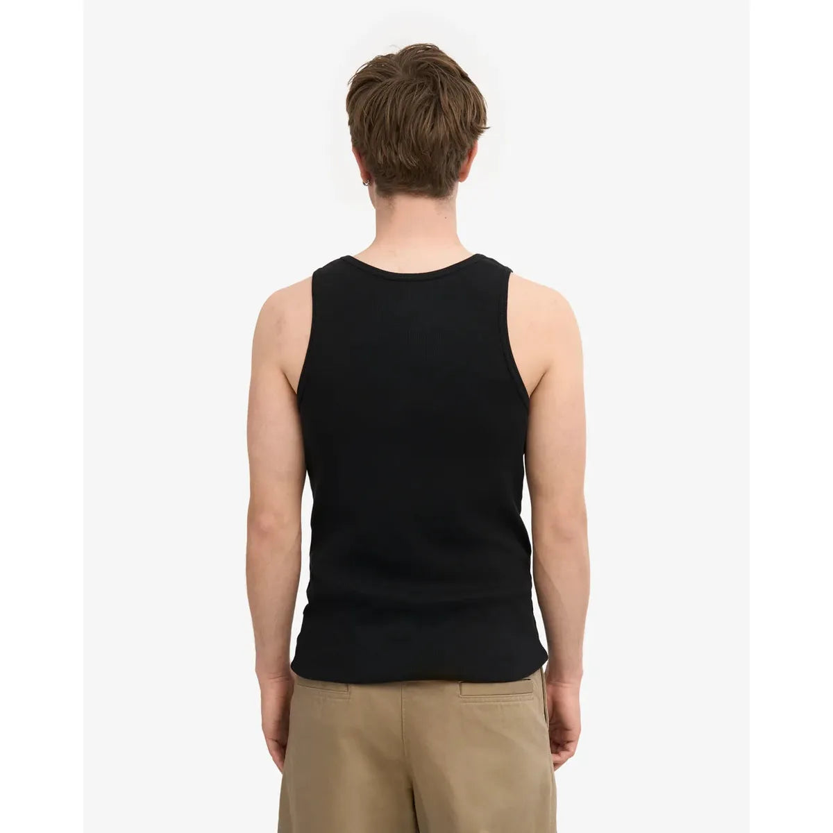 Colorful Standard Organic Rib Tank Top - Deep Black