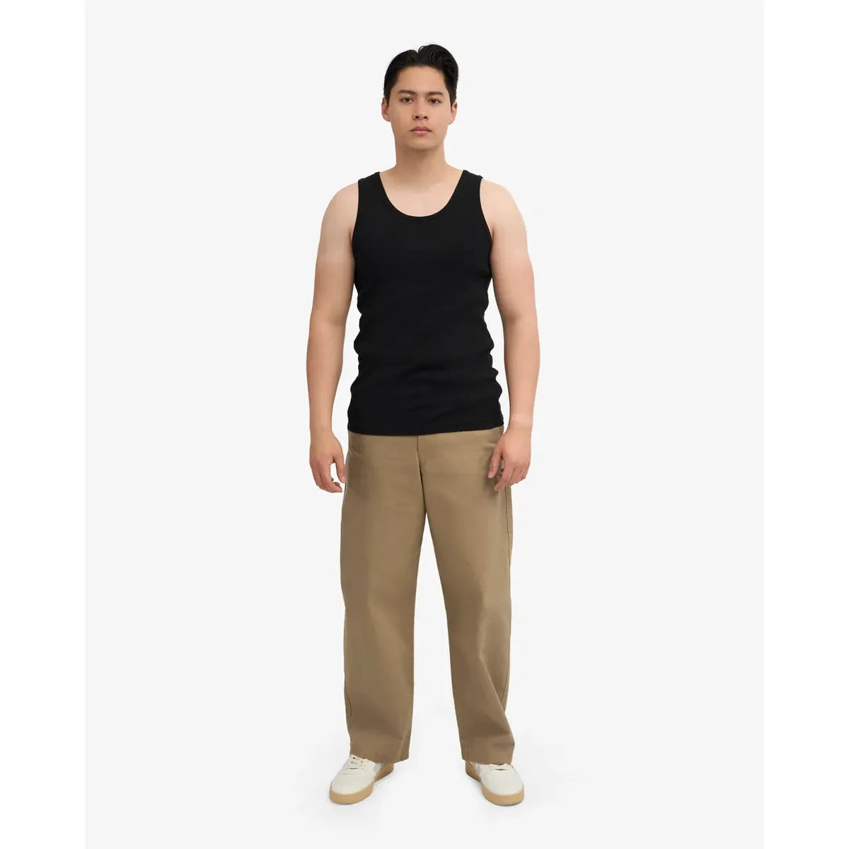 Colorful Standard Organic Rib Tank Top - Deep Black