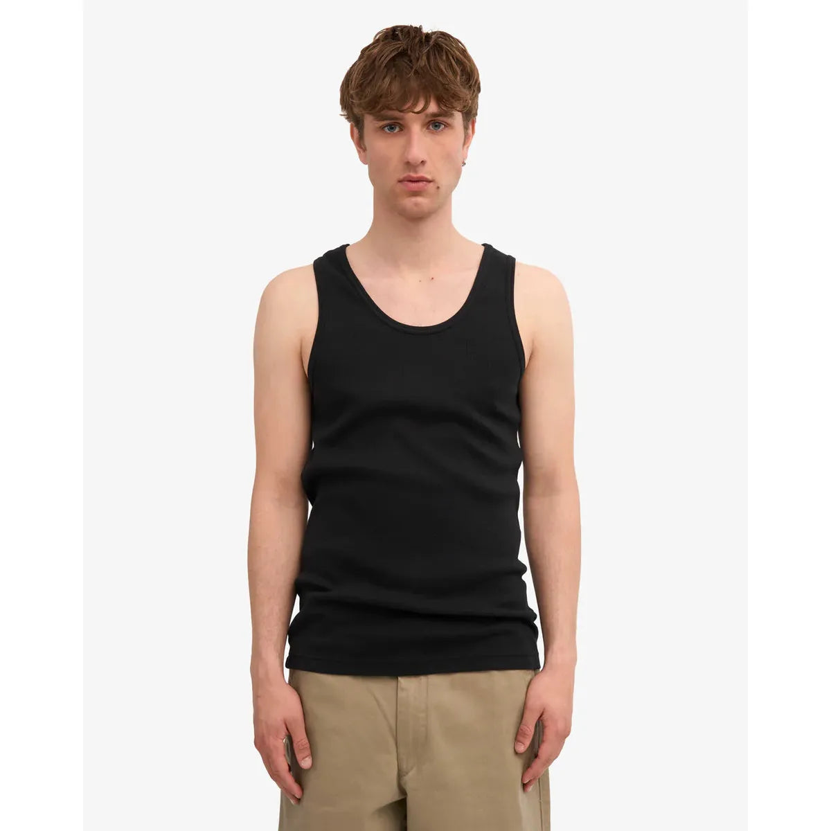Colorful Standard Organic Rib Tank Top - Deep Black
