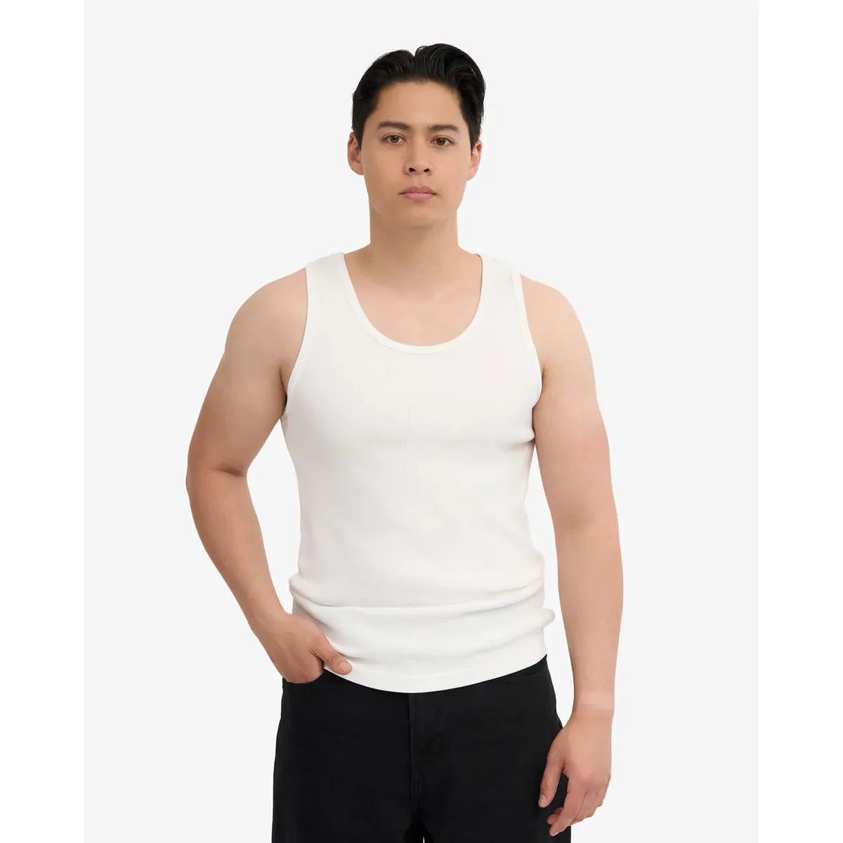 Colorful Standard Organic Rib Tank Top - Optical White