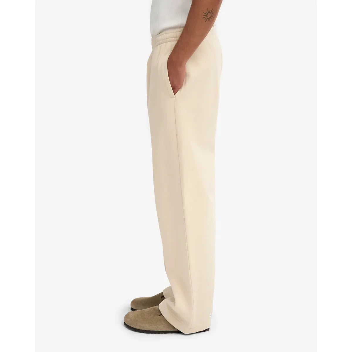 Colorful Standard Organic Straight Leg Sweatpants - Ivory White