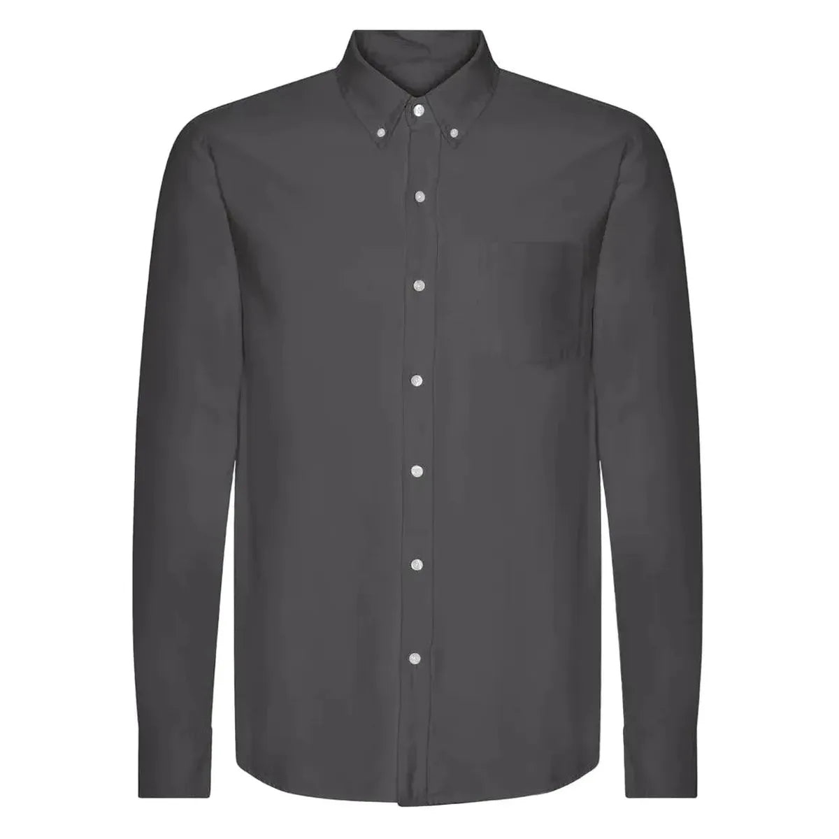 Colorful Standard Organic Flannel Shirt in Lava Grey