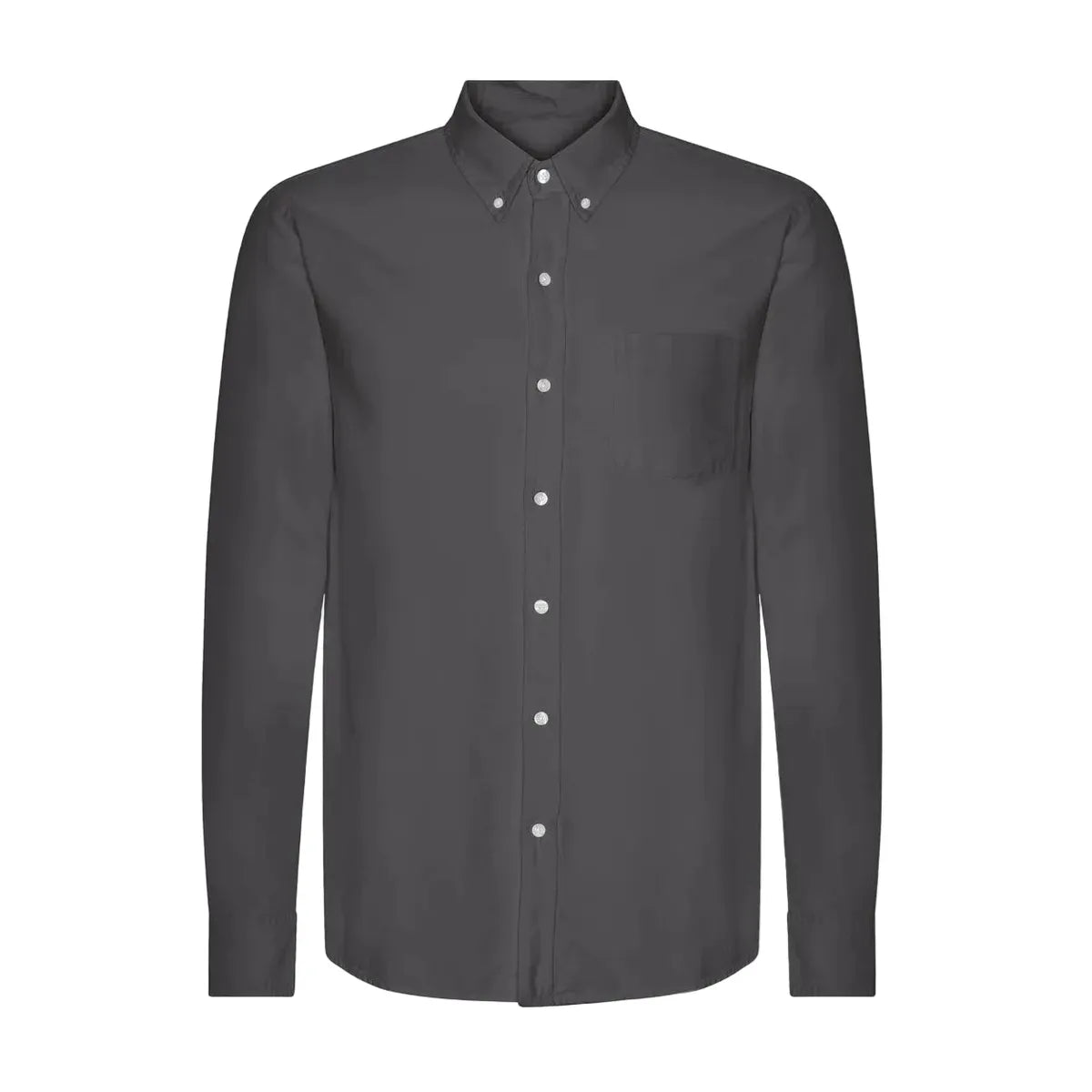 Colorful Standard Organic Flannel Shirt - Lava Grey