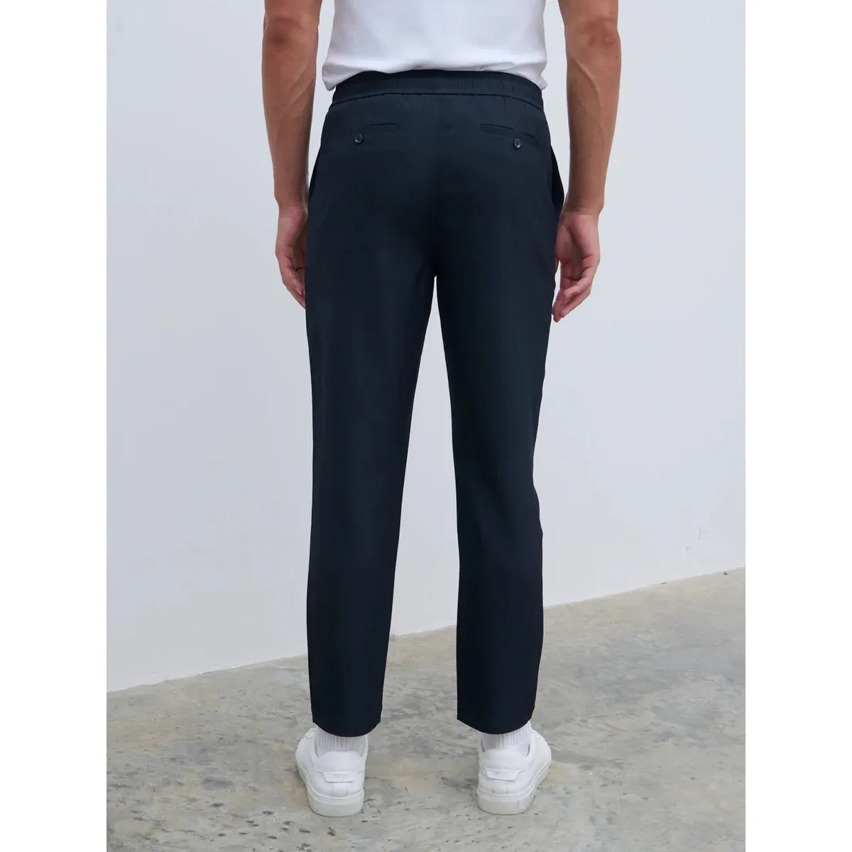 NOBL Hudson Drawstring Trousers Navy