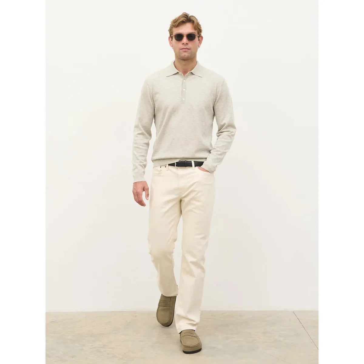 NOBL Cassian Long Sleeve Knit Oatmeal