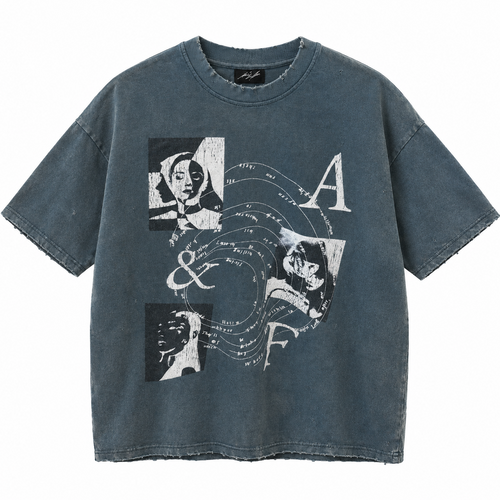 Amis et Fleurs Deep Abyss T-Shirt in Navy