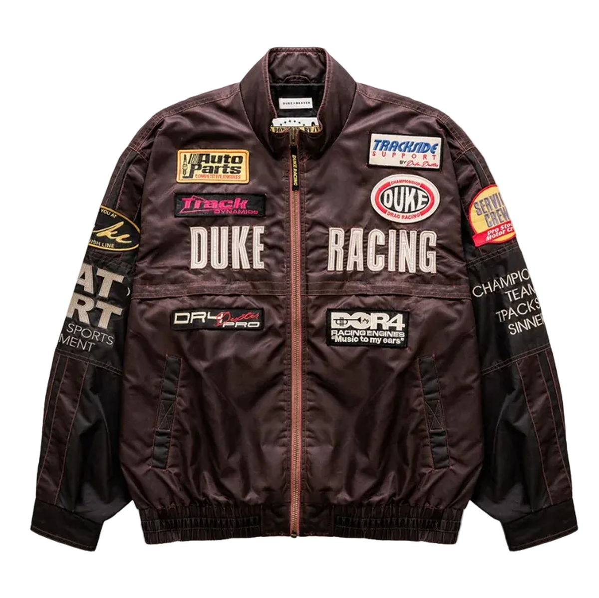 Duke + Dexter DR4 Trackside Bomber Jacket in Vintage Mauve