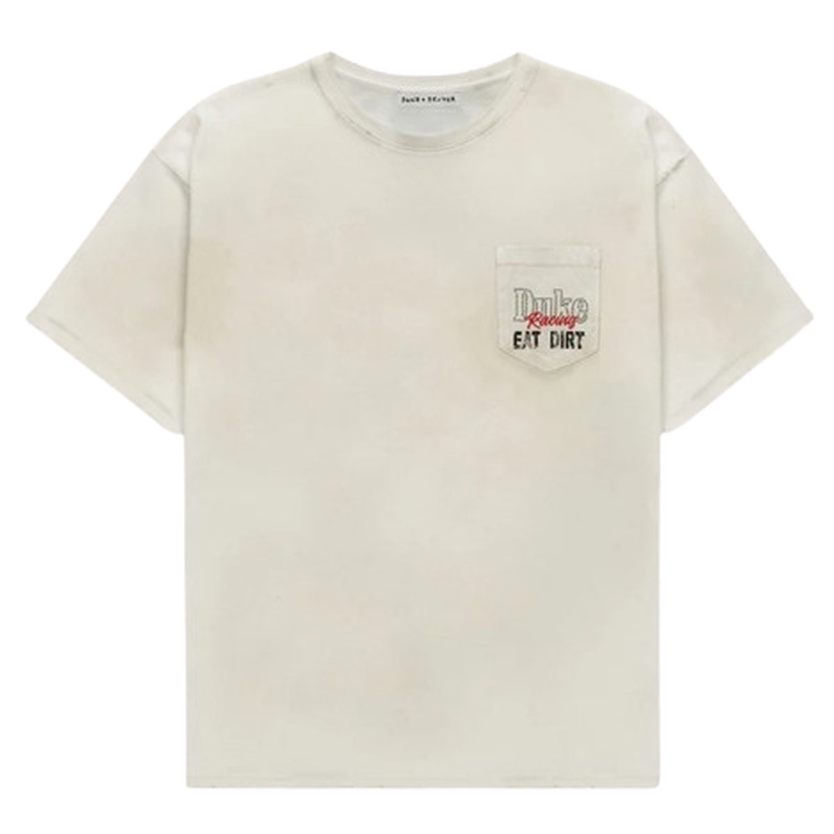 Duke + Dexter DR4 Eat Dirt T-Shirt in Smoke White
