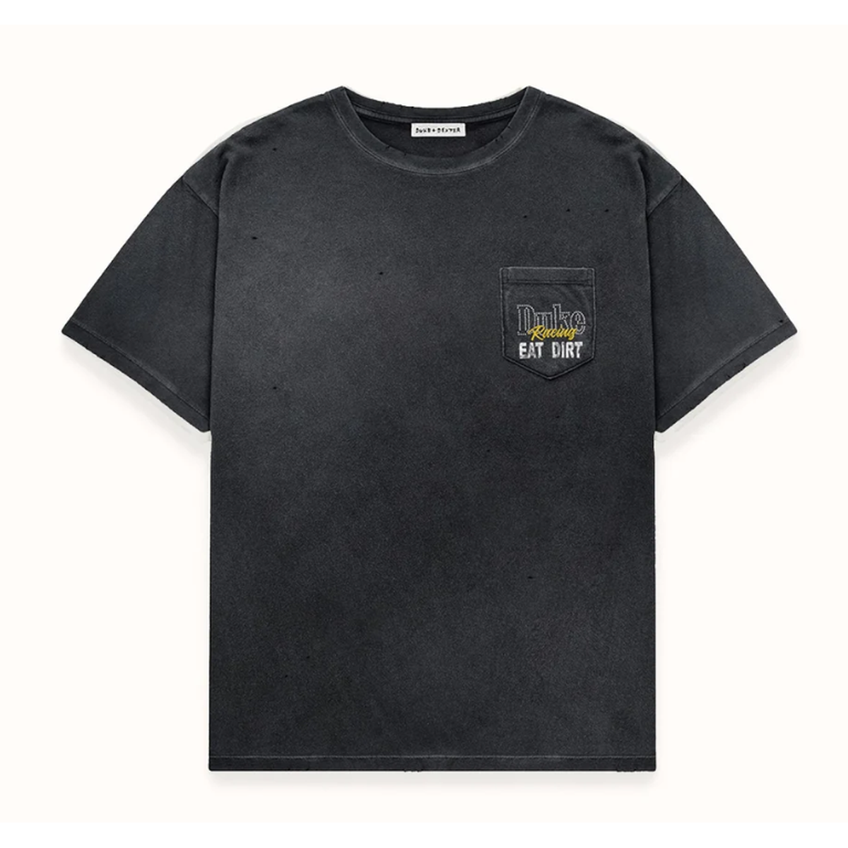 Duke + Dexter DR4 Eat Dirt T-Shirt in Washed Black
